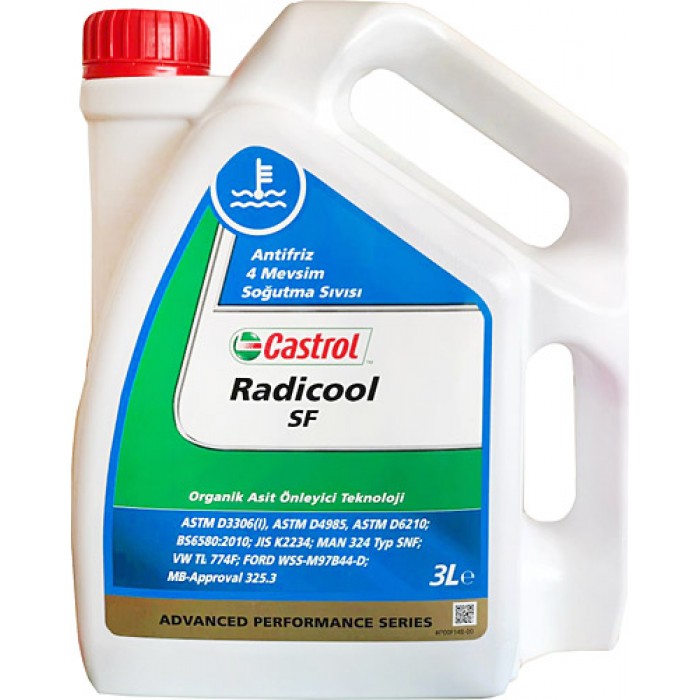 Castrol Radicool SF Konsantre Kırmızı Antifriz 3 Lt